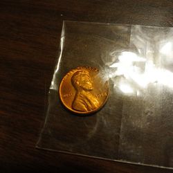 1958, No Mint Mark, Lincoln Wheat Penny Mint Condition