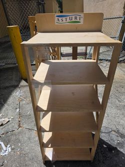Sturdy Wooden Retail Display Rack / Storage Shelves (Quick Sale)