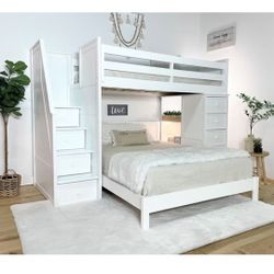 New Twin Over Full Bunkbed 