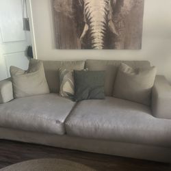 Grey Down Couch 
