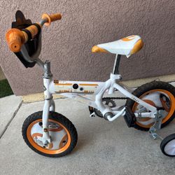 Star Wars BB-8 Kids Bike (12”) + Matching Helmet – Training Wheels – Great Condition