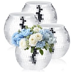 Disco ball vase