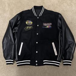 Vintage Chase Authentics Reversible M&M Nascar Letterman Jacket OBO