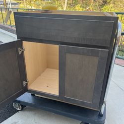 Brand. New Bathroom wood. Cabinet (Grey Color)