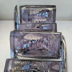 99-04 Ford F250 F350 F450 F550 Super Duty Headlights Luces Micas Calaveras Faros Faroles Focos Headlamps 