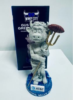 Windy City Bulls Greek Heritage Night Gus T. Bull Statue