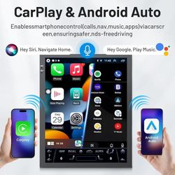 for 2013 2014 Ford F150 Car Radio 8Core Android 13 Upgrade 12.1 Inch T Style Touch Screen Stereo with CarPlay Android Auto GPS FM AM DSP 5G WiFi SWC B