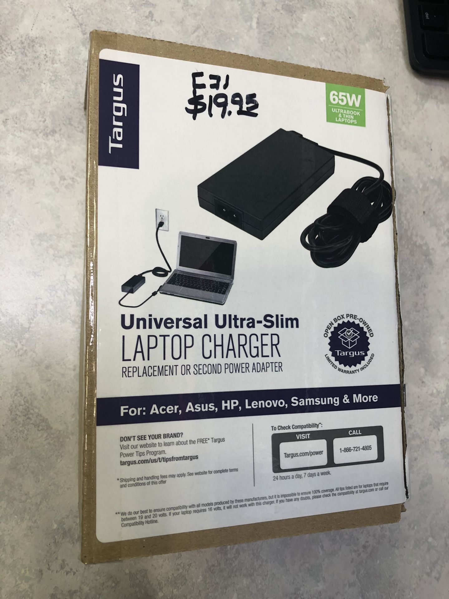 Universal ultra slim laptop charger I-19505