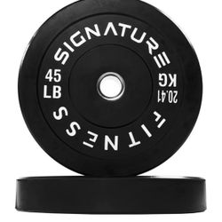 45lb Olympic Bumper Plates Set