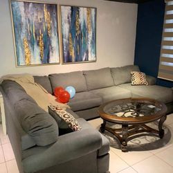 Jayceon Steel RAF Sectional /couch /Living room set