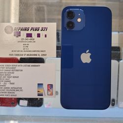 Unlocked Blue iPhone 12 128gb