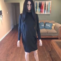 Black Checker Back Dress