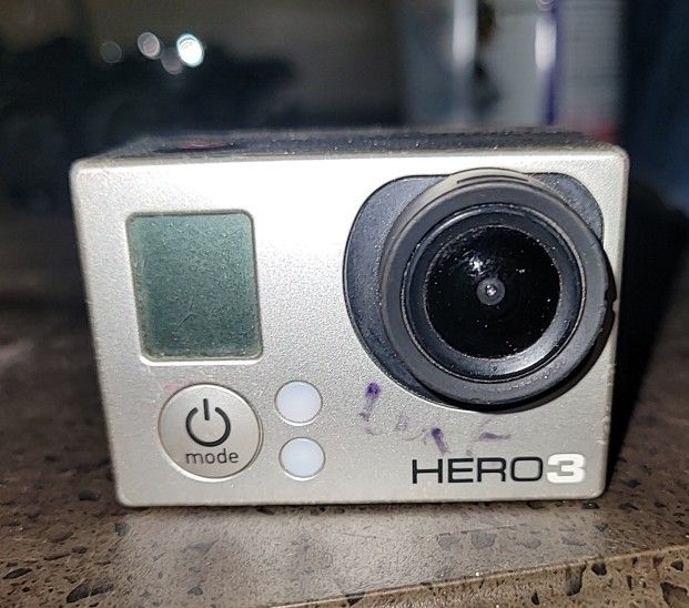 White Edition GoPro Hero 3 With Sharpie On It