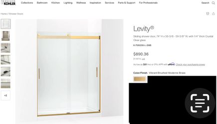Kohl’s Levity Shower Doors