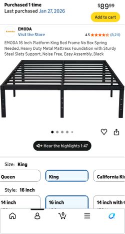 King Bed Frame