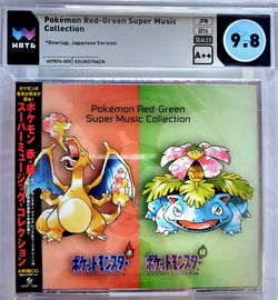 WATA 9.8 A++ POKEMON RED & GREEN Super Music Collection 4-Discs Soundtrack Japan