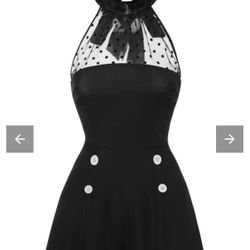 Polka Dot Sheer Romper 