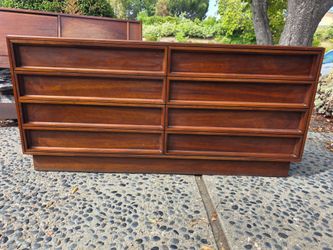 John Keal for Brown Saltman Walnut Lowboy Dresser – Mid Century Modern