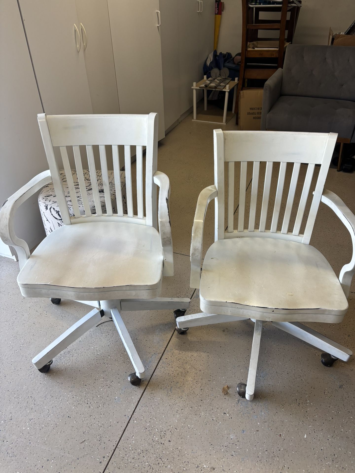 Desk Chairs Wood Swivel  2
