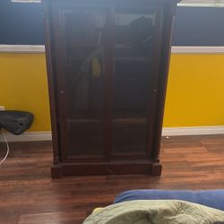 Cabinet With Sliding Glass Doors 