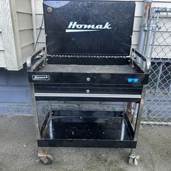 Homak 1-Drawer Flip-Top Service Cart BL0(contact info removed)