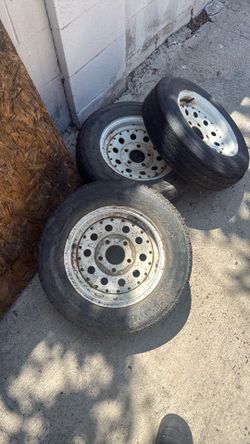 Trailer rims and tires