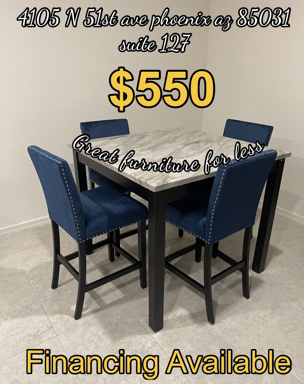 5 PCs Dining Table Set Brand New