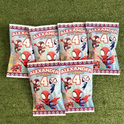 Custom Birthday Chip Bags