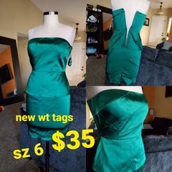Green Party Dress