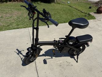 New in Box Foldable Electric E-Bike 500W 48V 19 MPH – Black, Compact Folding