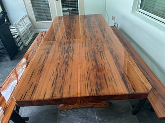 Dinner Table with Benches