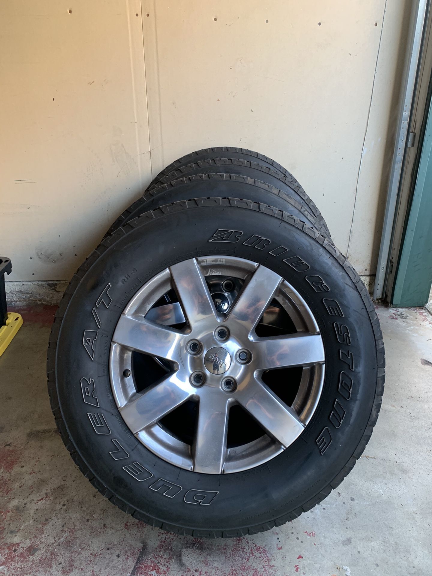 Set of Jeep Wrangler 18” Wheels (rims & tires)