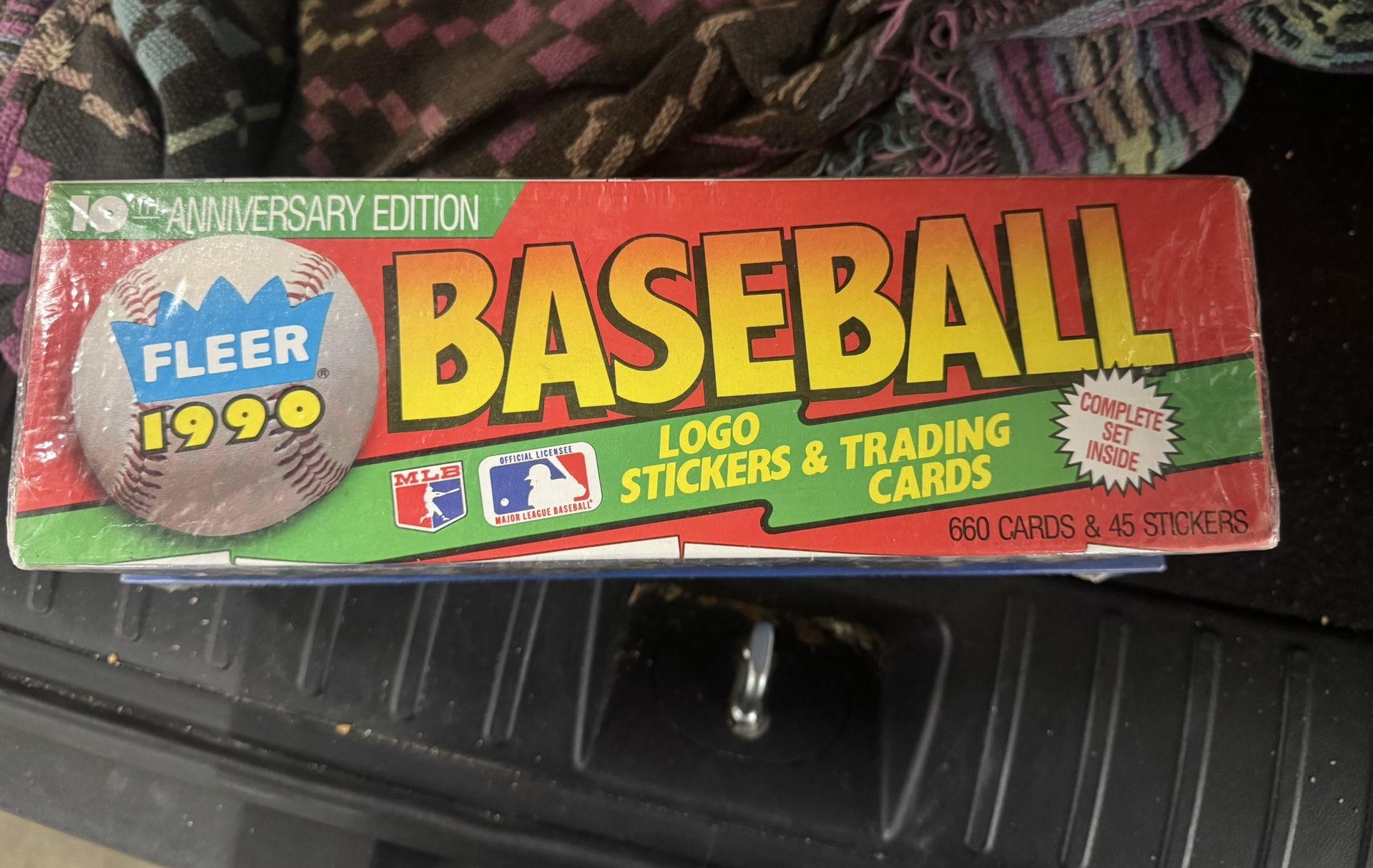 1990 fleer baseball box 10th anniversary