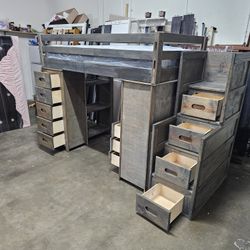 Twin Loft Bed And Mattress 
