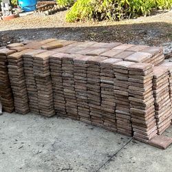 Brick Pavers Over 1000 Pieces Intact