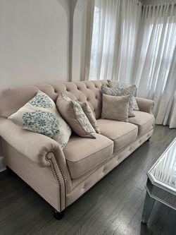 Ashley Kieran Natural Sofa