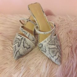 Brand Express/ Slip On Snake Heels Size 8