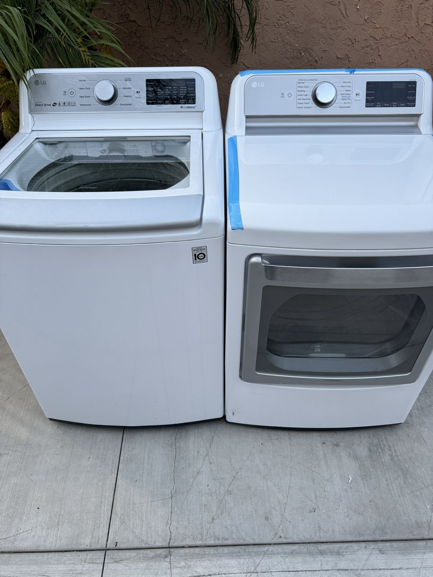 LG Large Capacity Washer And electric Dryer