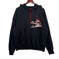 Jordan Jumpman Holiday Fleece-Lined Hoodie Sweatshirt Large