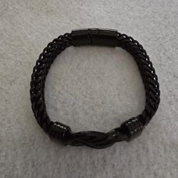 Stainless Steel Double Row Buckle Bracelet