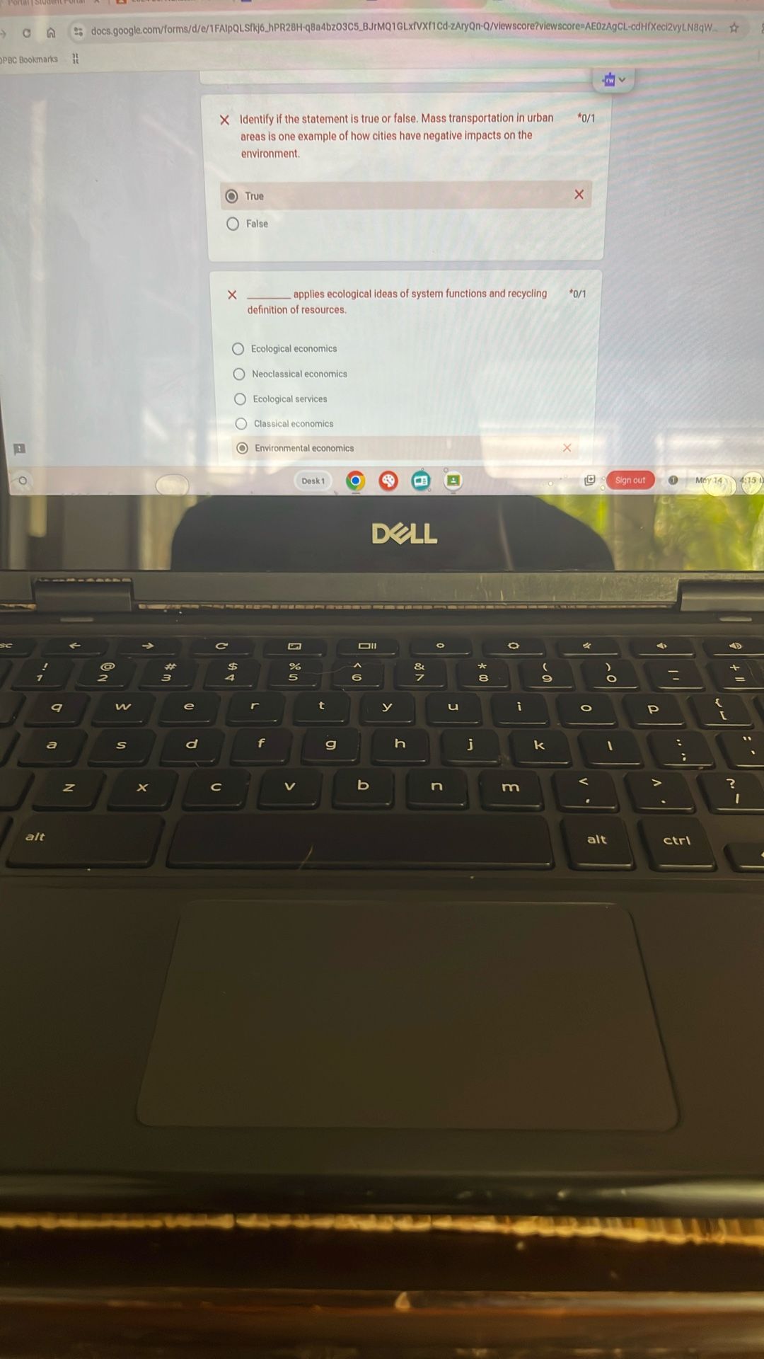 School Chromebook