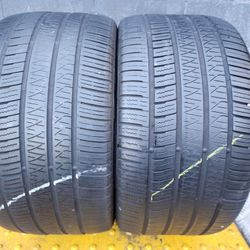 2 USED TIRES PIRELLI 305/35/20