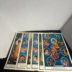 Lot of 6 Vietnamese Buddhist Buddha Art Prints 15.5x11.5 An Hanh