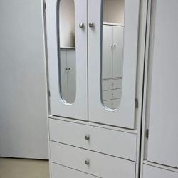 Tall Closet With Mirror 