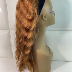 synthetic Hair extension ponytail- Strawberry blonde-brand new $35-cola de cabello extension coleta nueva