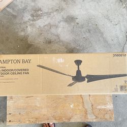  60 in. Indoor/Outdoor Black Ceiling Fan