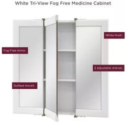 Home Decorators Collection 24 in. W x 24 in. H Rectangular Medicine Cabinet with Mirror