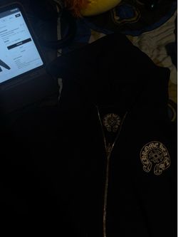 Chrome hearts los angeles zip up hoodie ( strings were removed )