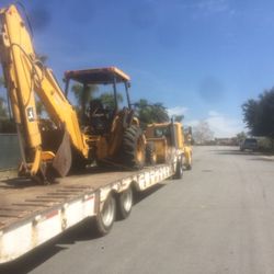 Backhoe and equipment work got dirt