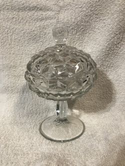 Vintage Fostoria Glass Candy Dish, $12